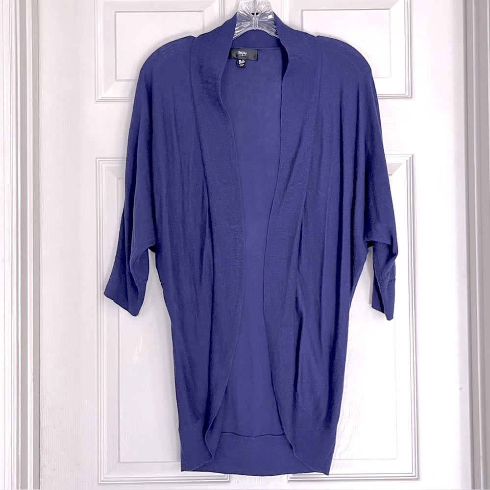 🌻3/$20 Mossimo Lightweight Cocoon Cardigan Sweater Shrug Royal Blue, Size S